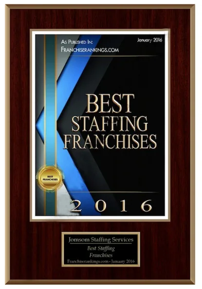 2016 Best Staffing Plaque